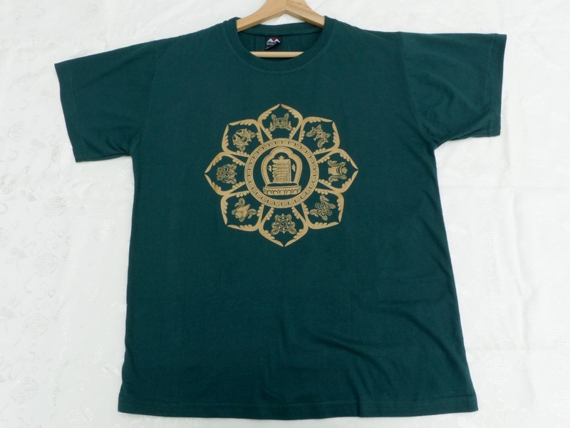 TSrt41 T-Shirt Mandala Signes Auspicieux Kalachakra