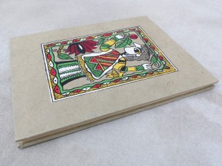 CrA150 Carnet Artisanal Népalais Art Mithila