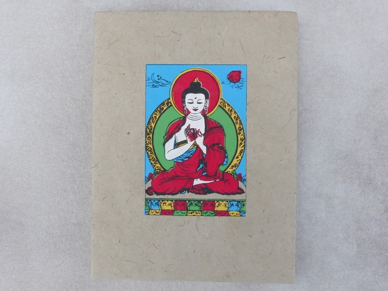 CrA174 Carnet Artisanal Népalais Bouddha