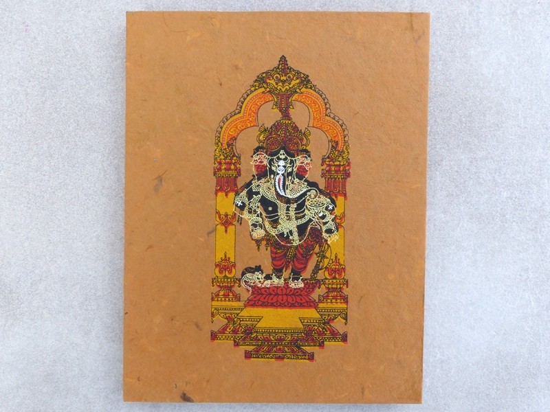 CrA180 Carnet Artisanal Népalais Ganesh