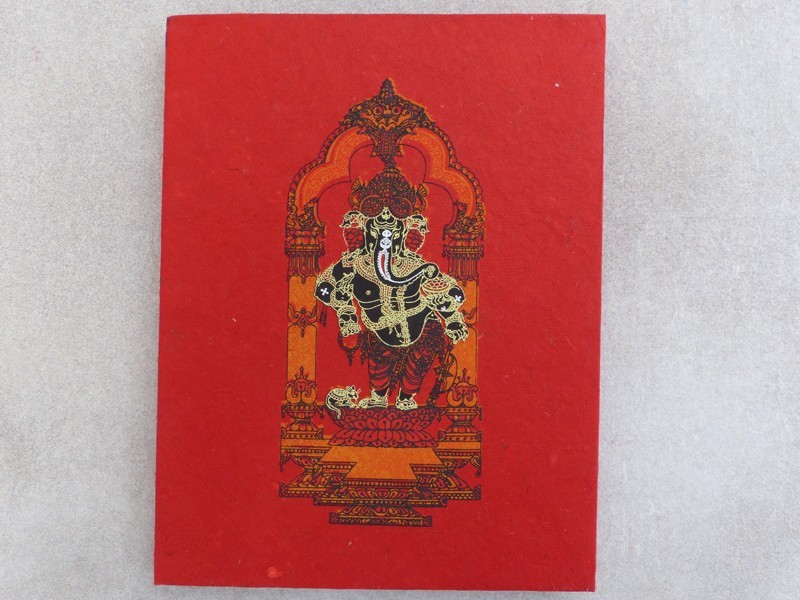 CrA181 Carnet Artisanal Népalais Ganesh