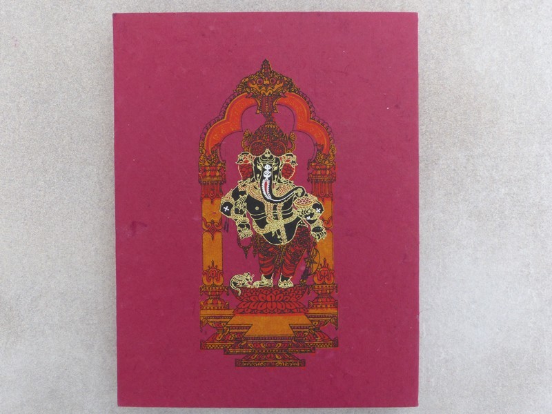 CrA185 Carnet Artisanal Népalais Ganesh
