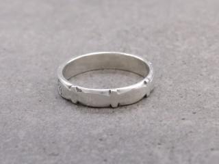 BA289 Bague Tibétaine en Argent Massif Mantra
