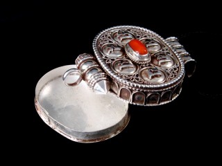 PA430 Pendentif Amulette Ghau Argent Massif Mantra