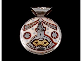 P20 Pendentif Tibétain Dorje Mantra Noeud Sans Fin