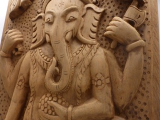 Div86 Sculpture Ganesh Bois Exotique