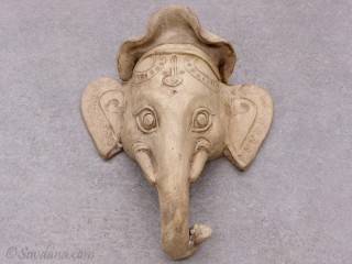 TC61 Tête d'éléphant en terre cuite
