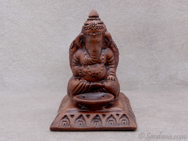 TCC103 Brûle Encens Ganesh en Terre Cuite