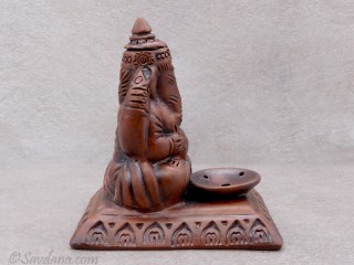 TCC103 Brûle Encens Ganesh en Terre Cuite
