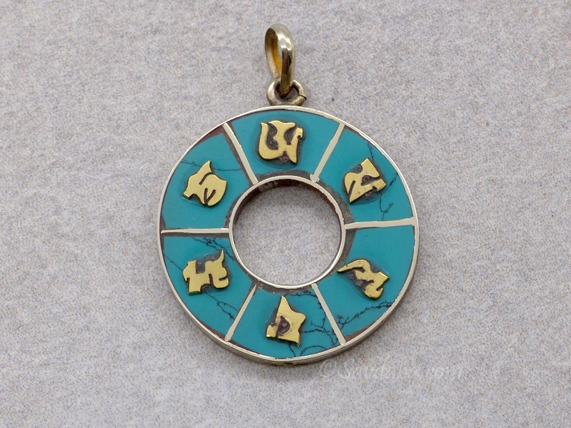 P87 Pendentif Tibétain Mantra