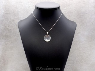 PA581 Pendentif Argent Massif Yin Yang