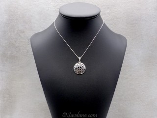 PA584 Pendentif Argent Massif Symbole de la Paix