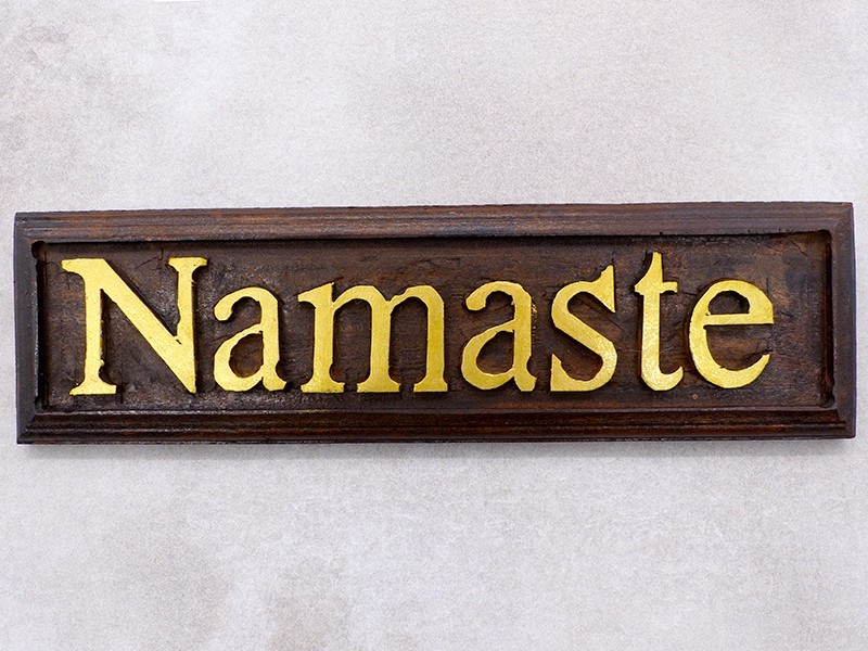 Div91 Panneau en Bois NAMASTE