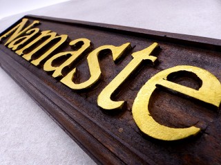 Div91 Panneau en Bois NAMASTE