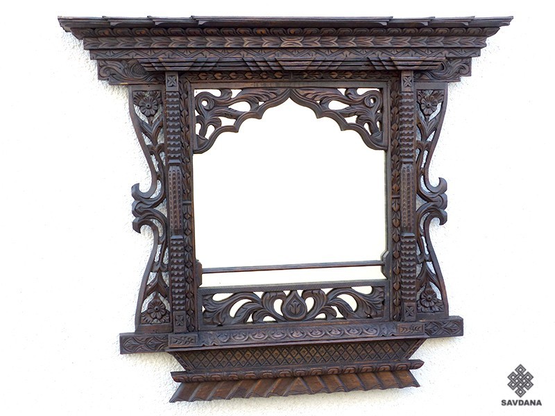 Mir03 Miroir Fenêtre Népalaise