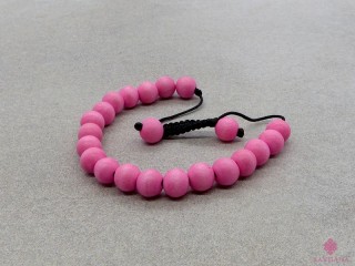 BrMala399 Bracelet Mala de Prières Tibétain Bois. 17 cm