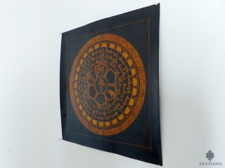 PNT22 Thangka (Peinture Tibétaine) Mandala Mantra Om