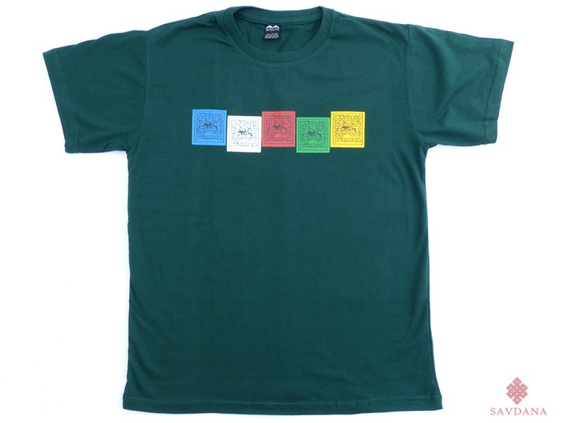 TSrt59 T-Shirt Drapeaux de Prières