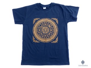 TSrt70 T-Shirt Mantra Mandala Signes Auspicieux