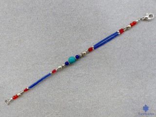 BrD336 Bracelet Tibétain 19 cm