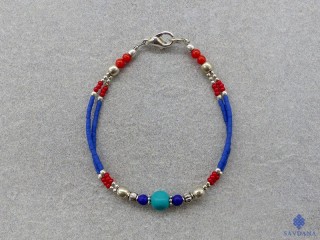 BrD336 Bracelet Tibétain 19 cm