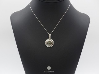 PA590 Pendentif Argent Massif Labradorite