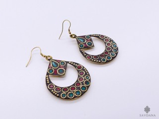 BdOD75 Boucles d’Oreille Tibétaines