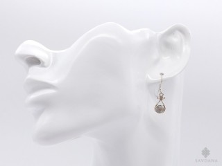 BdOA200 Boucles d'Oreille Argent Massif Labradorite