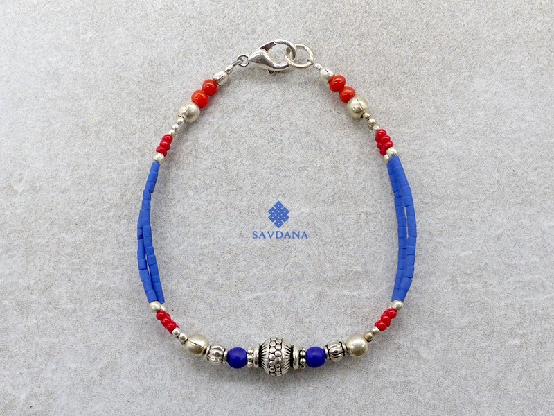BrD338 Bracelet Tibétain 20 cm