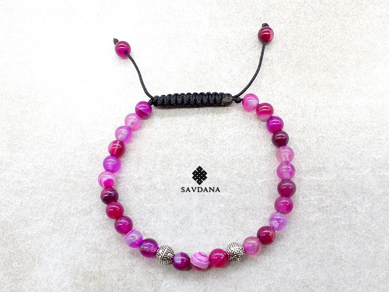 BrMala432 Bracelet Mala Agate