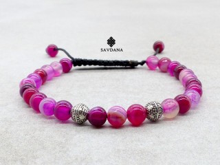 BrMala432 Bracelet Mala Agate