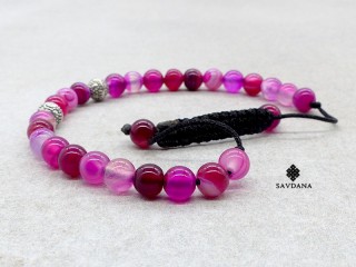 BrMala432 Bracelet Mala Agate