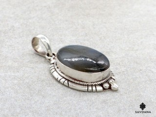 PA539 Pendentif Argent Massif Labradorite