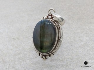 PA539 Pendentif Argent Massif Labradorite