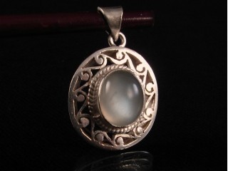 PA112 Pendentif Argent Massif Quartz