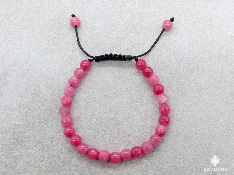 BrMala451 Bracelet Mala de Prières Tibétain Agate