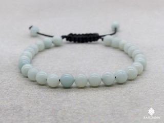 BrMala394 Bracelet Mala Amazonite