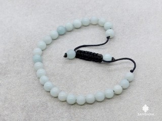 BrMala394 Bracelet Mala Amazonite