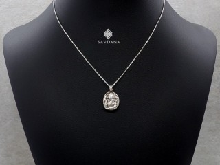 PA626 Pendentif Argent Massif Ganesh