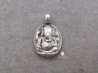 PA626 Pendentif Argent Massif Ganesh