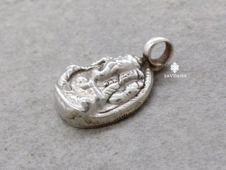 PA626 Pendentif Argent Massif Ganesh