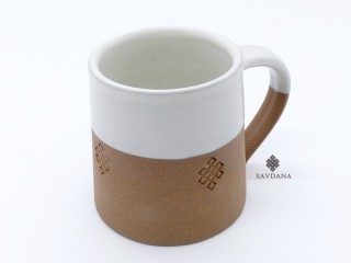 TCC139 Tasse Noeud sans Fin en Terre Cuite