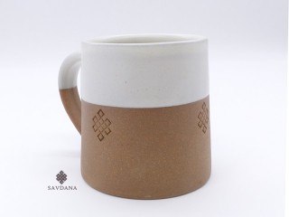 TCC139 Tasse Noeud sans Fin en Terre Cuite