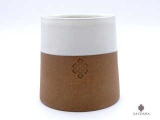 TCC139 Tasse Noeud sans Fin en Terre Cuite
