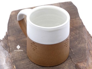 TCC139 Tasse Noeud sans Fin en Terre Cuite
