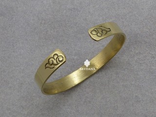 BrD414 Bracelet Tibétain Laiton Mantra Om Namah Shivaya