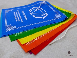 DP37 Drapeaux de Prières Tibétains 7 Chakras