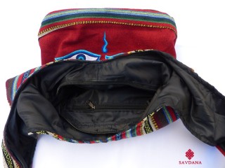 Sac120 Sac Besace du Népal Yeux de Bouddha Mantra