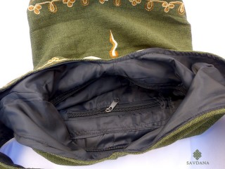 Sac121 Sac Besace du Népal Yeux de Bouddha