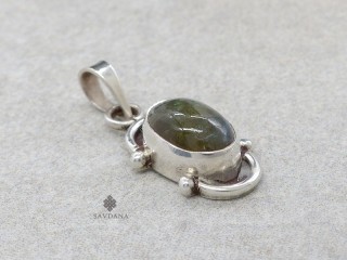 PA634 Pendentif Argent Massif Labradorite